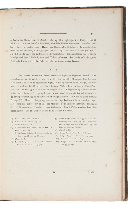 Samling af Ægyptiske og Romerske Oldsager. I. Deel (alt som udkom).