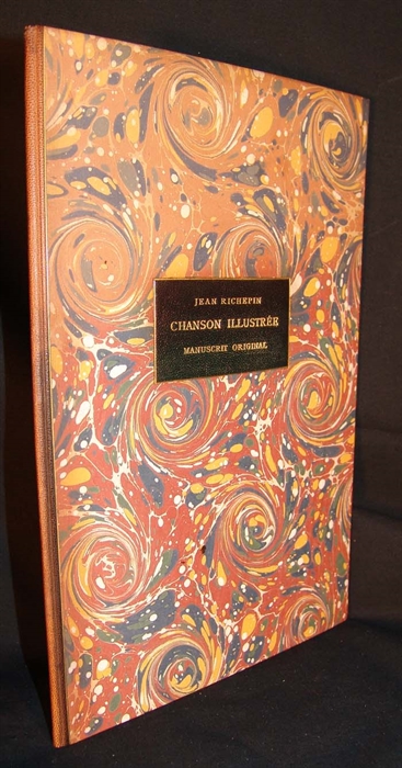 Orig. handwritten and signed manuscript for "Chanson Illustrée." 6 pages narrow 4to., 25-30 lines to each page.