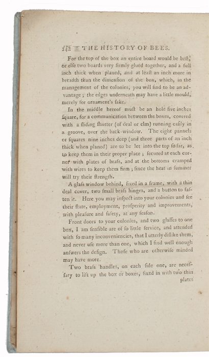 An Enquiry into the Nature, Order, and Government of Bees, Those Instructive and Useful Insects. With a New, Easy and Effectual Method to preserve them, not only in Colonies, but vommon Hives. The fourth Edition.