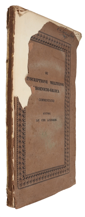 De Inscriptione Melitensi Phoenicio-Græca commentatio.