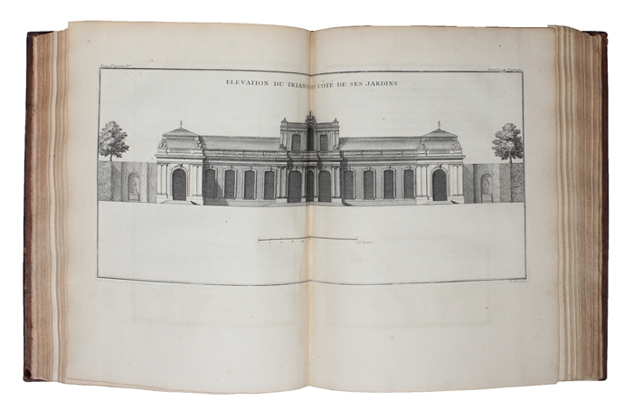 De la Distribution des Maisons de Plaisance et de la Décoration des Edifices en general. 2 vols. [On the Designing of Country Seats and the Decoration of Buildings in General].