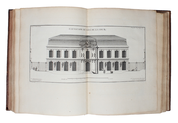 De la Distribution des Maisons de Plaisance et de la Décoration des Edifices en general. 2 vols. [On the Designing of Country Seats and the Decoration of Buildings in General].