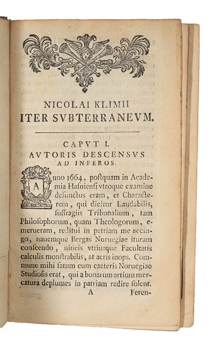 Nicolai Klimii iter subterraneum novam telluris theoriam ac historiam quintæ monarchiæ adhuc nobis incognitæ exhibens Bibliotheca B. Abelini.