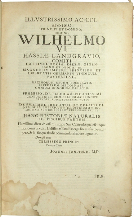 Historiæ Naturalis de Piscibus et Cetis Libri V. Cum æneis figuris. + Historiæ Naturalis De Exanguibus Aquaticis Libri IV. Cum figuris Æneis.