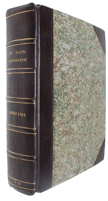 De Motu Animalium. Pars Prima (- Secunda). Editio Novissima, ab innumeris mendis & erroribus repurgata. Additæ sunt...Johannis Bernouillii Meditationes Mathematicæ de Motu Musculorum. 2 vols.