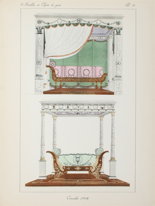 Meubles et Objets de Gout 1796-1830. 678 Documents tirés des Journaux de Modes et de la "Collection" de la Mesangère. Preface et Notice par Paul Cornu.