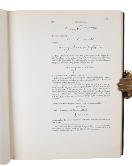 Contributions to Mathematical Statistics. Index prepared by John Tukey.