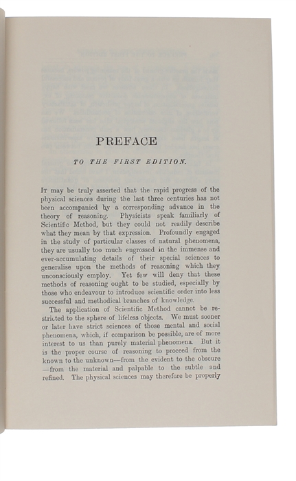 The principles of Science. A Treatise on Logic and Scientific Method. New Introduction by Ernest Nagel.