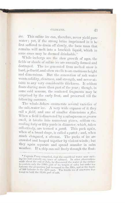 Narrative of Discovery and Adventure in Polar Seas and Regions:with illustrations of their Climate,geology and Natural History; and an Account of the Whale-Fishery.