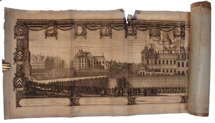 Exequiae Serenissimi ac Potentiss: Principis ac Dni. Domini Caroli Gustavi Suecorum Gothorum et Wandalorum Regis d. 3. Nouemb. 1660 Holmiæ Celebratæ. Accuraté delineauit E.I. Dahlbergh. (The funeral procession of King Carl X Gustav of Sweden).