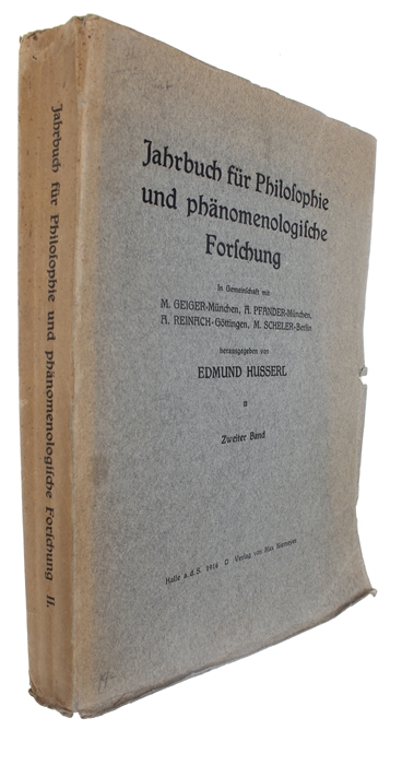 Der Formalismus in der Ethik und die materiale Wertethik mit besonderer Berücksichtigung der Ethik Immanuel Kants. (2 Teile). (1. Teil: Sonderausdruck aus: "Jahrbuch für Philosophie und phänomenologische Forschung", Bd. I. Herausgegeben von E. Husserl ...