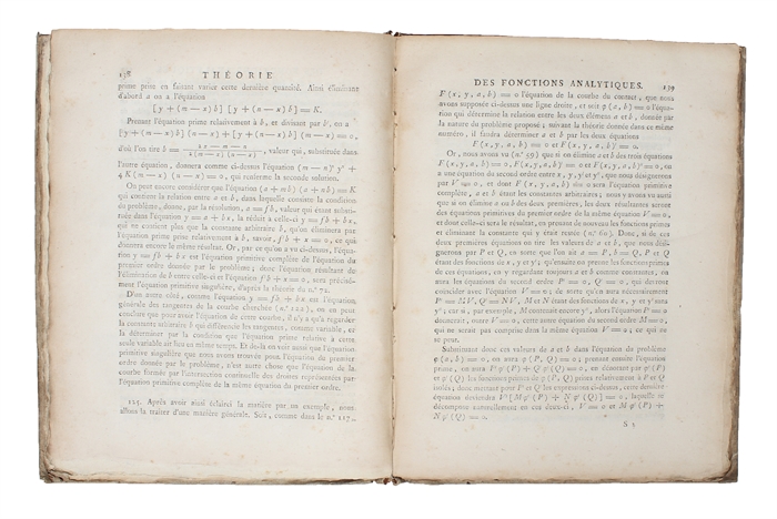 Théorie des fonctions analytiques, contenant les principes du calcul différentiel, dégagés de toute considération d'infiniment petits ou d'évanouissans, de limites ou de fluxions et réduits à l'analyse algébrique des quantités finies.