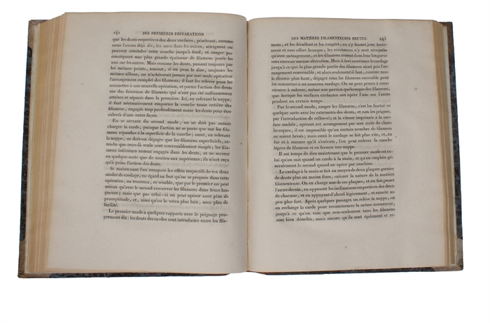 Traité de Méchanique Industrielle, ou exposé de la Science de la Mechanique déduite de L'Experience et de L'Observation; principalement a L'Usage des Manufacturiers et des Artistes; 3 vols. + Planches.