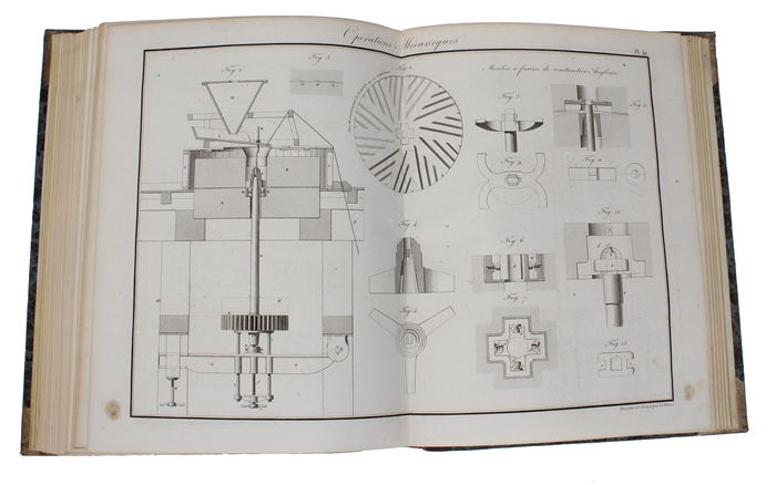 Traité de Méchanique Industrielle, ou exposé de la Science de la Mechanique déduite de L'Experience et de L'Observation; principalement a L'Usage des Manufacturiers et des Artistes; 3 vols. + Planches.