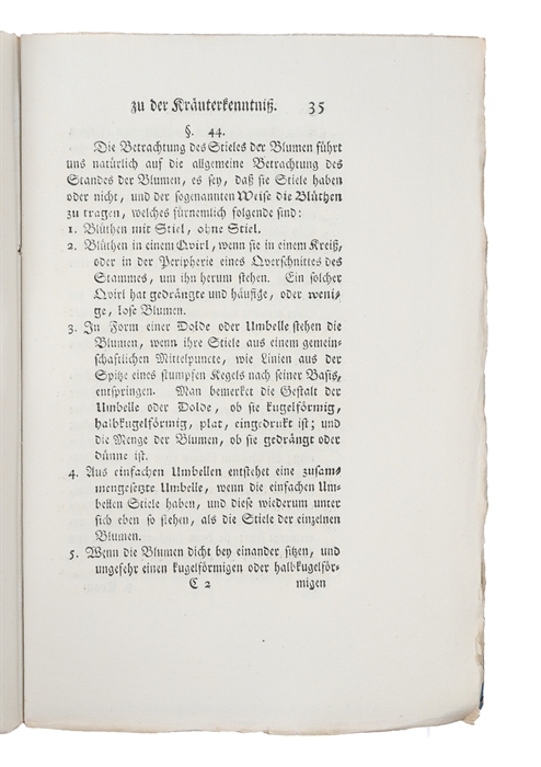 Einleitung zu der Kräuterkenntniss. (Erster Band) Erster-Zweyter Theil. (alles erschienen).