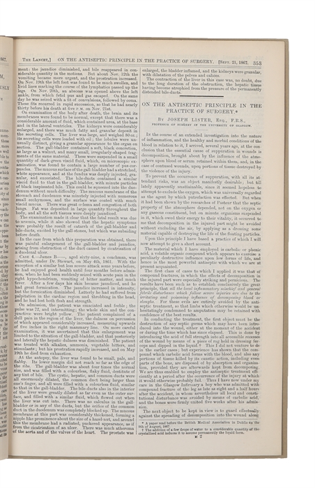 A New Method of Treating Compound Fracture, Abscess, etc. With Observations on the Conditions of Suppuration. Part I. On Compound Fracture - Part I (continued) - Part I (continued) - Part I (continued) - (Part II) New Method of Treating Compound Fract...