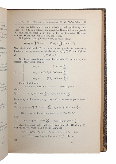 Funktionentheoretische Vorlesungen. 1,-2. Theil. (1. Einführung in die Theorie der Analytischen Functionen einer complexen Veränderlichen. - 2. Elliptische Funktionen).