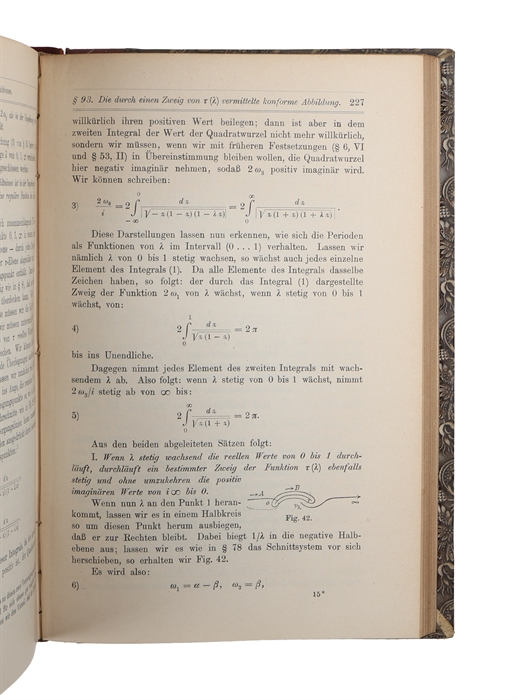 Funktionentheoretische Vorlesungen. 1,-2. Theil. (1. Einführung in die Theorie der Analytischen Functionen einer complexen Veränderlichen. - 2. Elliptische Funktionen).