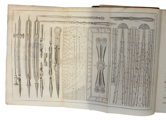 A Treatise of such Mathematical Instruments, As are usually put into a portable Case. Shewing some of their Uses in Arithmetic, Geometry, Trigonometry, Spherics, Architecturee, Surveying, geography, Perspective, &c. With an Appendix; containing The De...