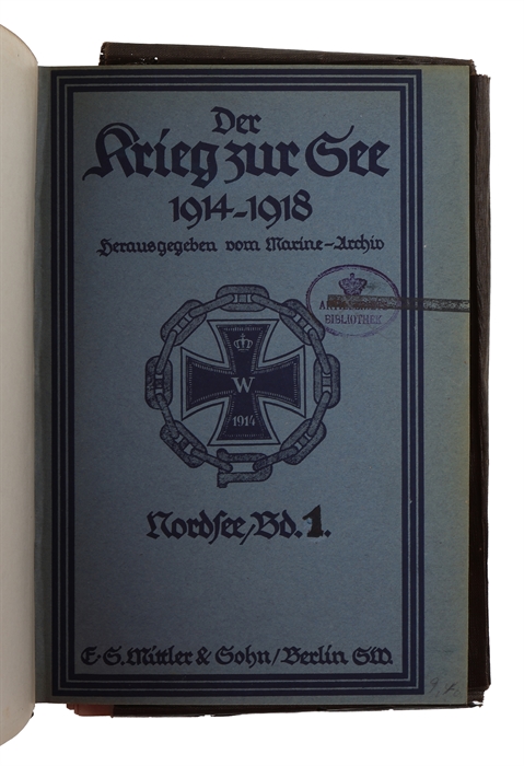 Der Krieg in der Nordsee. 1-6. + Tafelband.