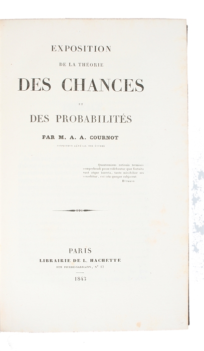 Exposition de la théorie et probabilités.