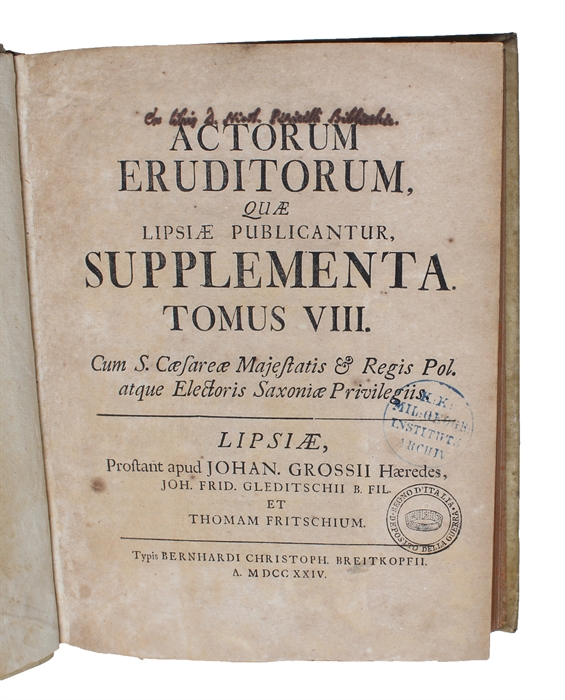 [Riccati:] Animadversiones in aequationes differentiales secundi gradus. + [Bernouilli:] Notata in praecedens schediasma III. Co. Jacobi Riccati. (In: Actorum Eruditorum, Supplementa. Tomus VIII, 66-75 pp.).