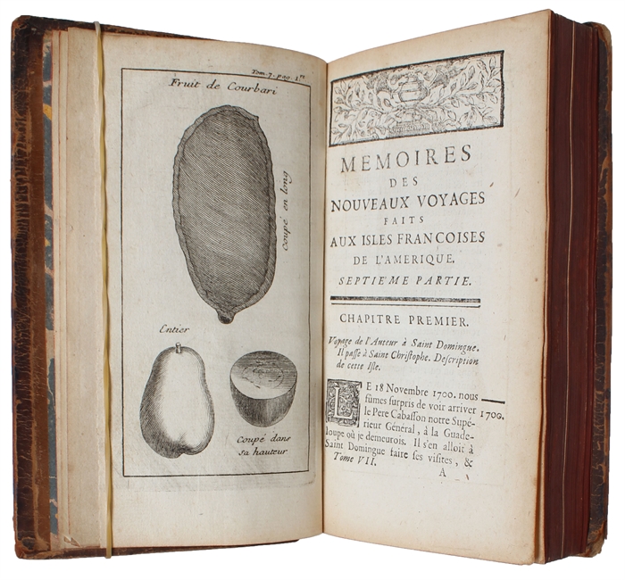 Nouveau Voyage aux Isles de l'Amerique, contenant l'Histoire naturelle de ces Pays, l'Origine, les Moeurs, la Religion & la Gouvernement des Habitans anciens & moderne. Nouvelle Edition...enrichie des Figures en Taille-douce. Tome Septieme (seul).