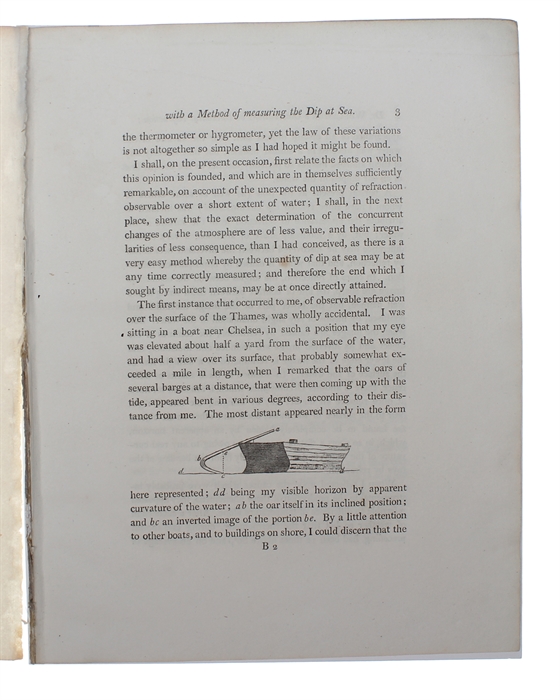 The Bakerian Lecture. Observations on the Quantity of horizontal Refraction; with a Method of measuring the Dip at Sea. Read November 11, 1802.