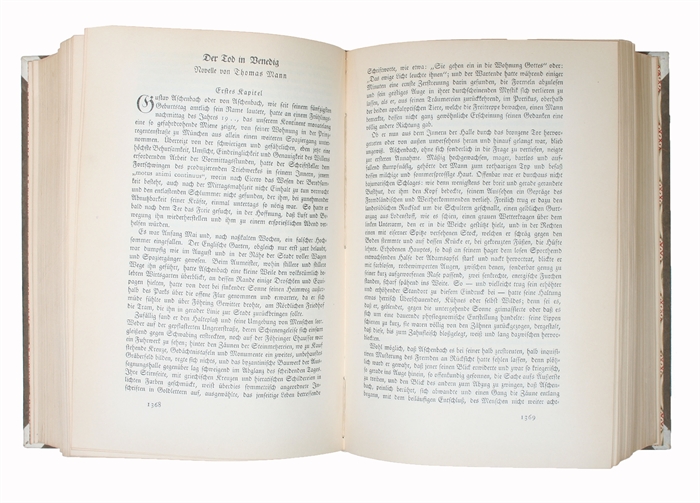 Der Tod in Venedig. Novelle. [In: Die Neue Rundschau. XXIIIter Jahrgang der freien Bühne].