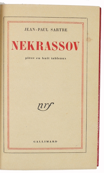 Nekrassov. Pièce en huit tableaux.