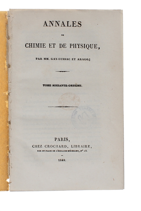 Le Daguerréotype.(Analyse de la communication faite à l'Academie par M. Arago).