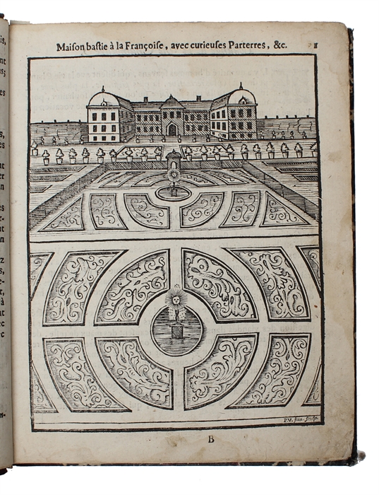 Le Jardinier du Pays-Bas, ou sont décrites toutes sortes de belles Maisons de plaisance & de Campagne, & comment on les peut planter, fermer, & embellier de plusieurs Herbes, Fleurs, & Arbres rares...Enrichie de plusieurs belles igures...(Part I)  - ...