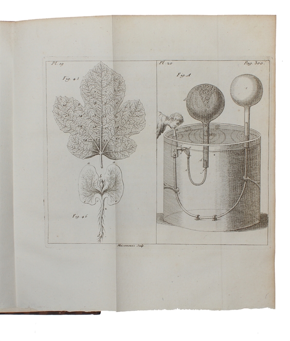 La Statiqie des Vegetaux, et L'Analyse de L'Air. Experiences nouvelles Lûes à la Societé Royale de Londres. Ouvrage traduit de l'Anglois, par M. De Buffon.