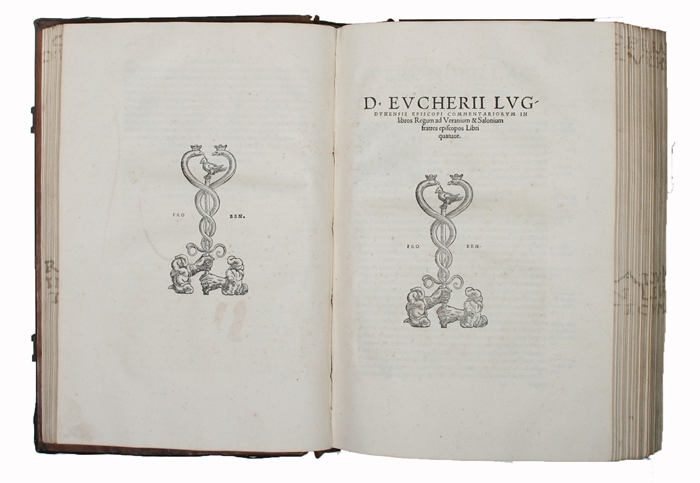 [Eucherius:] Lucubrationes aliquot non minus piae quam eruditae, cura ac beneficio Ioannis Alexandri Brassicani iu- resulti recens editae, quarum haec est summa, : In Genesim Commentariorum Libri III; In Libros Regum Commentariorum Libri IIII; Formula...