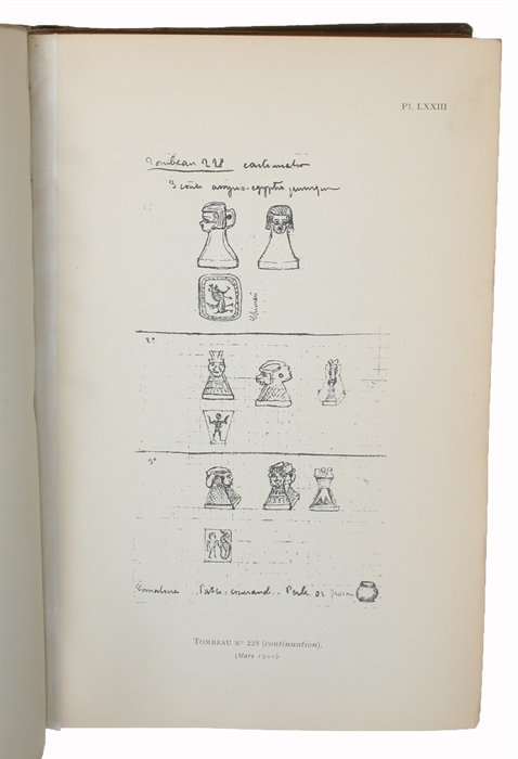 Nécropoles Puniques de Carthage. Premiere - (Deuxieme) Partie. (1. Carnets de Fouilles avec une Introduction par D. Anziani. 2. Etudes diverses).