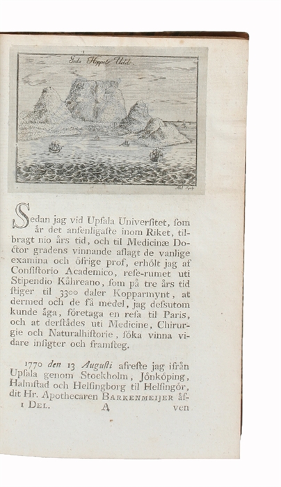 Resa uti Europa, Africa, Asia, förrättad Åren 1770-1779. Första - (Fjerde) Delen. 4 Bd.