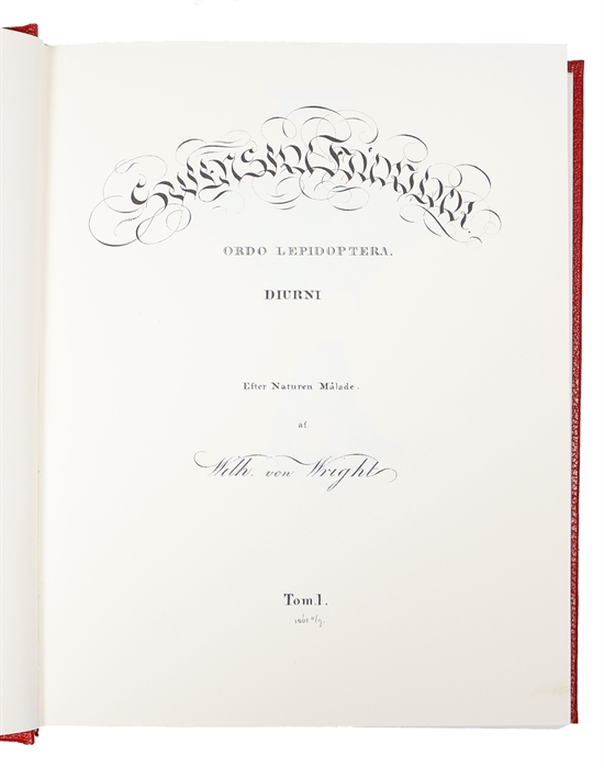 Swenska Fjärilar. Ordo Lepidoptera. (1. Diurni. 2. Nocturni). Efter Naturen Målade. 2 Bd. + Swenska Fjärilar målade för greve Nils Bonde 1828-1835. Kommentar av Björn Dal. (ialt 3 Bd.)