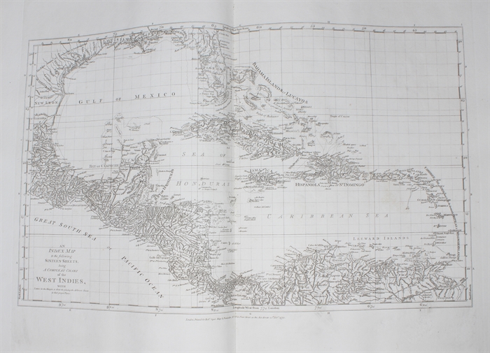 Atlas des Indes Occidentales, ou Description Géo-Hydrographique des Régions, des Côtes, des Isles, & des Mers, connues sous le nom d'Indes Occidentales, dans laquelle On trouve réunis tous les Détails Géographiques & Nautiques qui appartiennent à c...