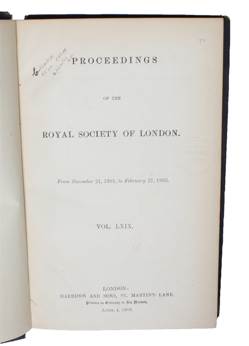 On the Causation of the so-called 'Peripheral Secretion' of the Pancreas (Preliminary Communication). Received January 22, - Read January 23, 1902.