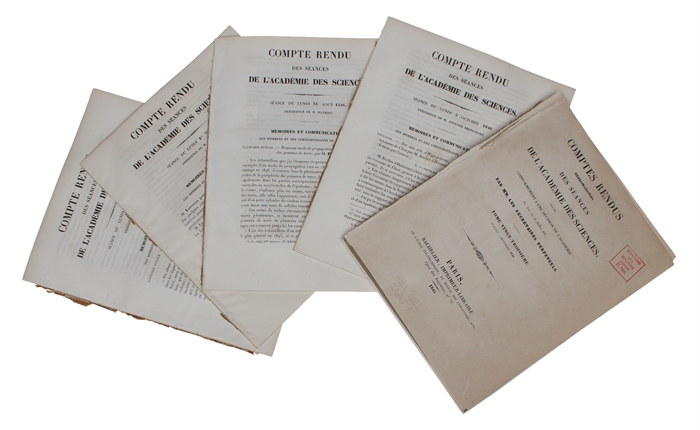 Premier Mémoire sur la théorie d'Uranus. (Séance 10 Novembre 1845). (+) Recherches sur les mouvements d'Uranus. (Séance du Lundi 1er Juin 1846). (+) Sur la planète qui produit les anomalies observées dans le mouvement d'Uranus. Détermination de ...