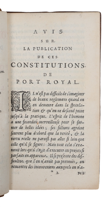 Les Constitutions du Monastere de Port Royal du S. Sacrement.