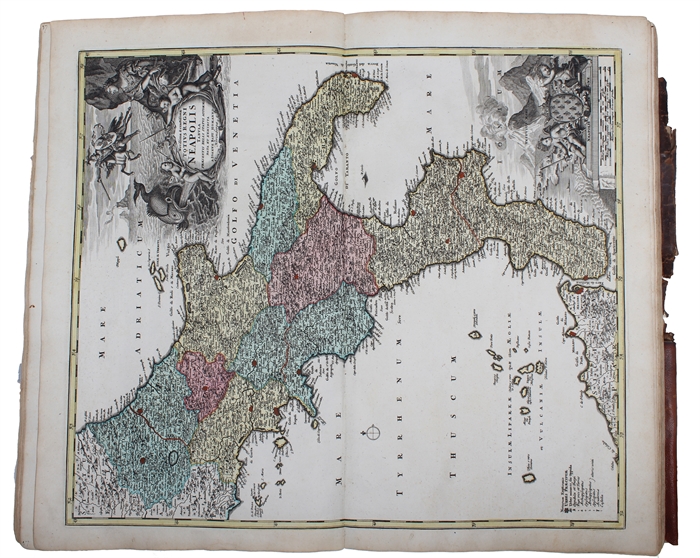 Atlas Minor L. Selectorum Tabularum Homanni. Kleiner Atlas von Fünffzig Auserlesenen Homanns=Land=Karten, Nach Anleitung der neuesten Erd=Beschreibere, verbessert und eingerichtet...(= Printed title) - (Engraved title:) Atlas Novus Terrarum Orbis Impe...