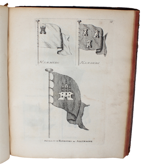 L'Art de Batir les Vaisseaux, et d'en perfectionner la Construction; de les Garnier de leurs Apparaux, les mettre en Funin, les Manoeuvrer, &c. avec la Coupe d'un Vaisseau du Premier Rang, les Devis de plusieurs Sortes de Vaisseaux... outre les Pav...