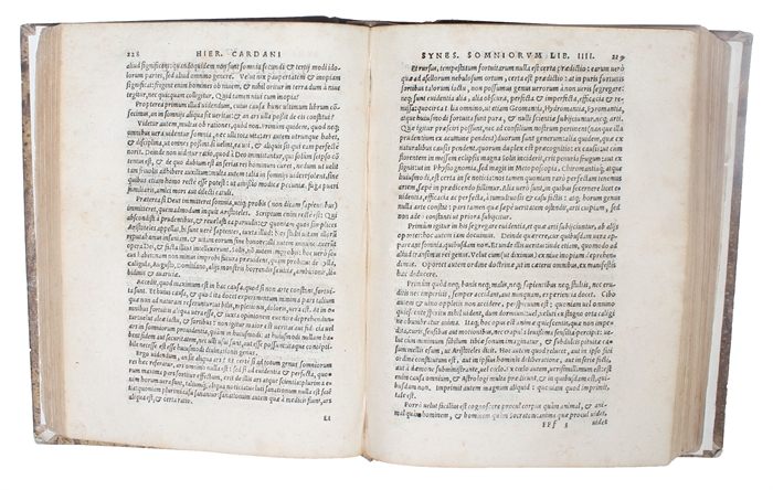 Somniorum Synesiorum omnis generis insomnia explicantes, Libri IIII.  Quibus accedunt, eiusdem haec etiam. De libris propijs. De Curationibus & Praedicationibus admirandis. Neronis encomium. De uno. Actio in Thessalicum medicum. De Secretis. De Gemmis ...