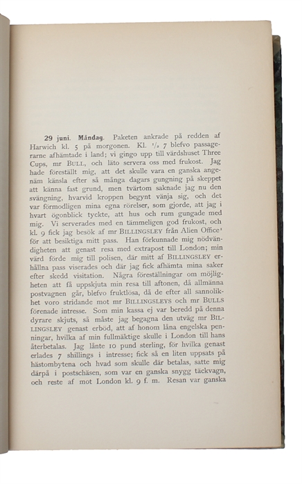 Reseanteckningar. Utgifna af Kungl. Svenska Vetenskapsakademien genom H.G. Söderbaum.