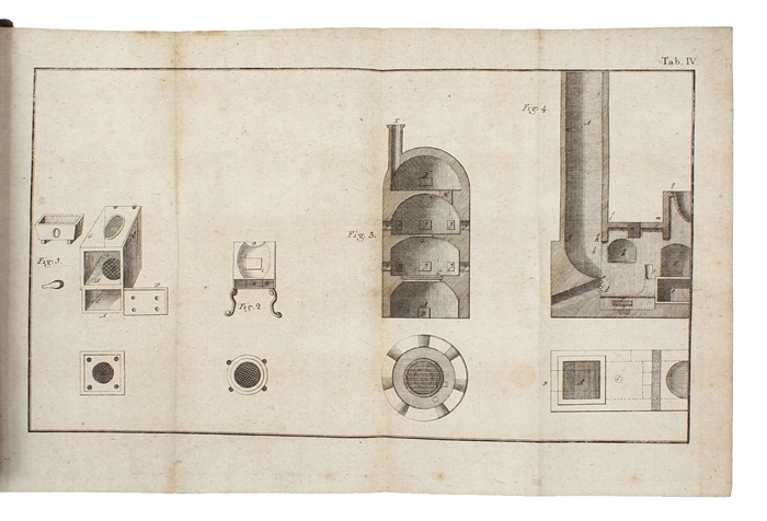 Anfangsgründe zur Metallurgischen Chimie, In einem theoretischen und practischen Theile nach einer der Natur gegründeten Ordnung abgefasset. Mit Kupfern. (+) Anfangsgründe zur Probierkunst, als der Zweyte Theil der practischen Metallurgischen Chimie wo...