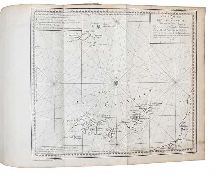 Voyage fait par Ordre du Roi en 1768 et 1769, à différentes Parties du Monde, Pour éprouver en mer les Horloges Marines inventées par M. Ferdinand Berthoud. Première partie, Contenant 1. Le Journal des Horloges Marines, ou la suite de quatorze vérifica...