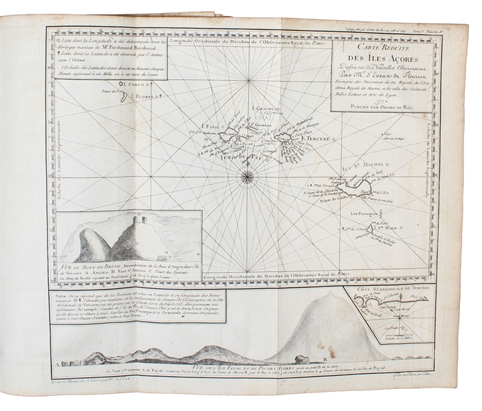 Voyage fait par Ordre du Roi en 1768 et 1769, à différentes Parties du Monde, Pour éprouver en mer les Horloges Marines inventées par M. Ferdinand Berthoud. Première partie, Contenant 1. Le Journal des Horloges Marines, ou la suite de quatorze vérifica...