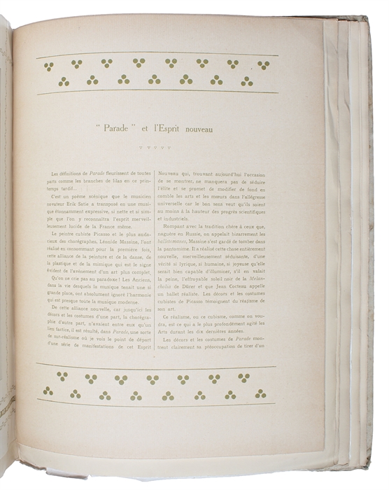 Collection des plus beaux numéros de Comoedia illustré et des programmes consacrés au Ballets & Galas Russes depuis le début a Paris 1909-21.