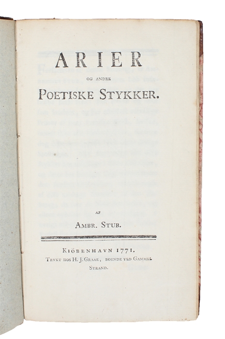 Arier og andre Poetiske Stykker.